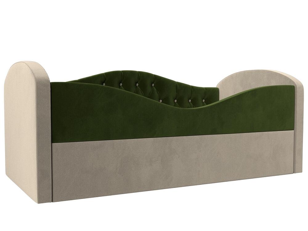Детская кровать Сказка Люкс Микровельвет Зеленый/Бежевый сумка детская на молнии длинный ремень зеленый