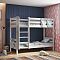 Кровать "Соня" Вариант 9 двухъярусная с прямой лестницей  Кровать "Соня" Вариант 9 двухъярусная с прямой лестницей