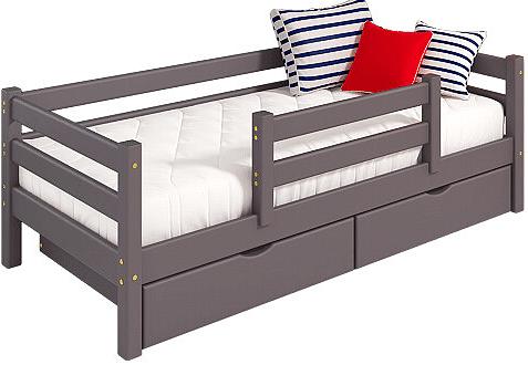 Кровать Соня Вариант 4  с защитой по центру (выкатные ящики приобретаются отдельно) Лаванда лаванда испанская розьера евросемена