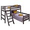 Кровать "Соня" Вариант 8 с наклонной лестницей Лаванда Кровать "Соня" Вариант 8 с наклонной лестницей Лаванда