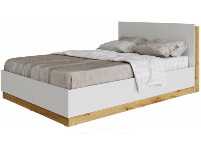 FRESCO кровать 140х200 Белый/Дуб Вотан