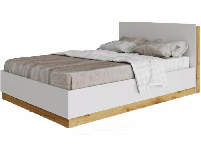 FRESCO кровать 160х200 Белый/Дуб Вотан