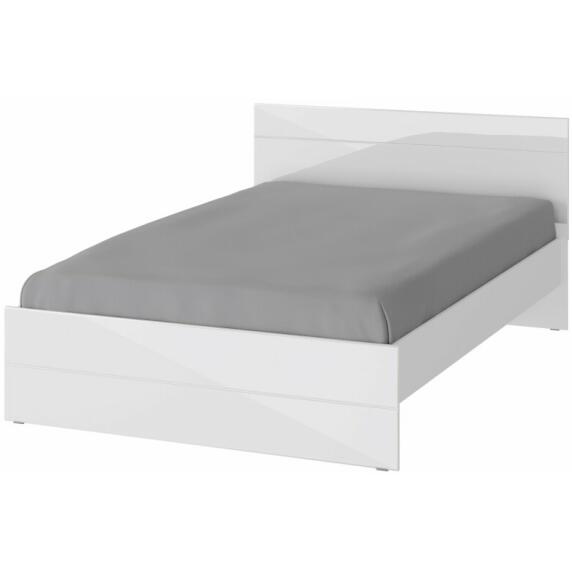 GLOSS кровать 1400х2000 Белый/Белый глянец