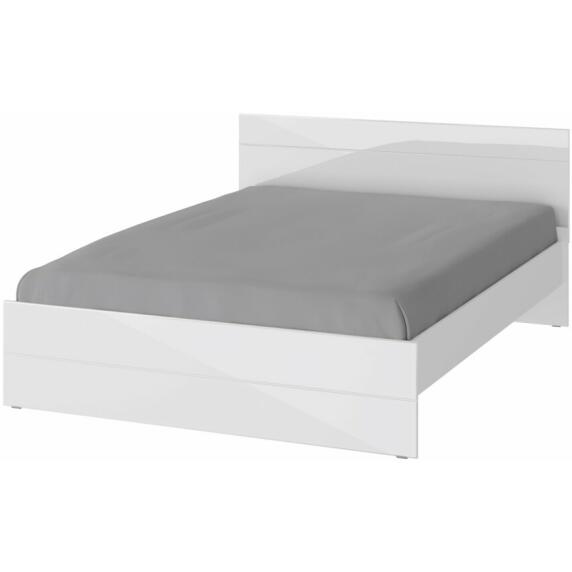 GLOSS кровать 1600х2000 Белый/Белый глянец