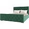 Кровать ИНТЕРО 1600х2000 Велюр Зеленый
