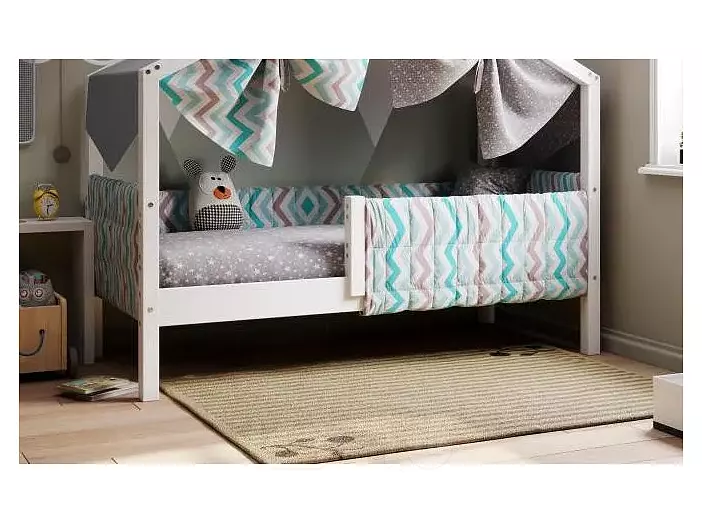 Мягкие бортики для кровати с надстройкой "Ассоль" Небесный