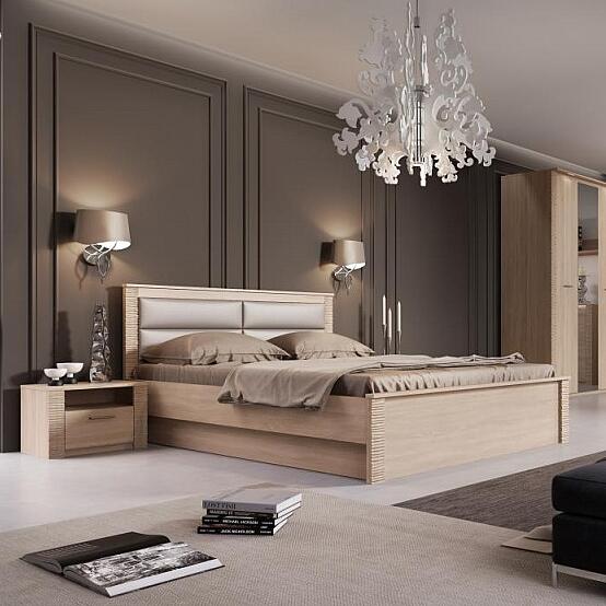 Кровать 1600 Элана спальня Дуб сонома 12090₽