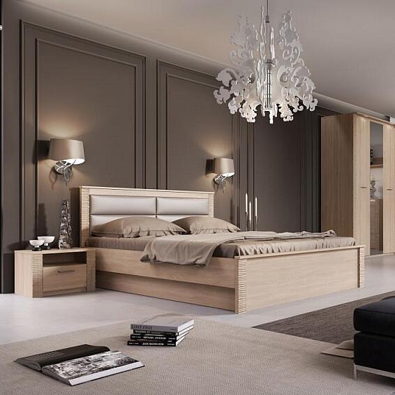 Кровать 1800 Элана спальня Дуб сонома 13190₽