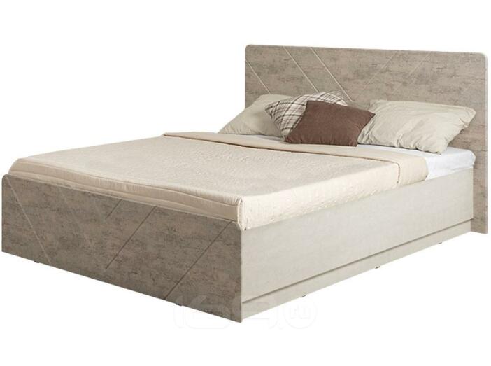 Кровать Амели 11.31 Н Шелковый камень К349 RT,Бетон Чикаго беж LS 00 953