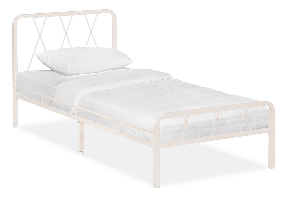 Кровать  Иоханна 18 90х200 белая эмаль пф 115 текс универсал белая глянцевая 0 9 кг