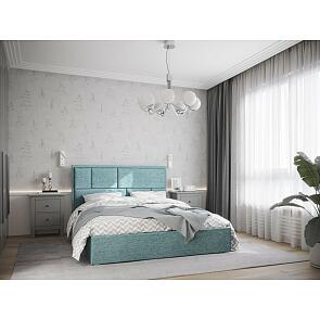 Кровать Madison рогожка мята 1600x2000, изголовье мягкое