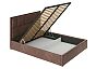 Кровать Madison велюр шоколад 1600x2000, изголовье мягкое