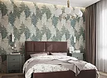 Кровать Madison велюр шоколад 1600x2000, изголовье мягкое