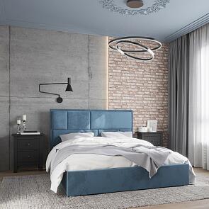 Кровать Madison 1600х2000 Велюр Синий