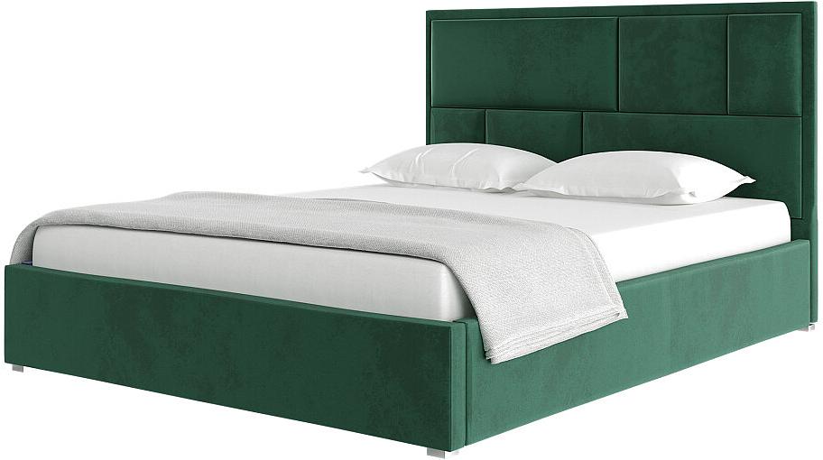 Кровать Madison 1600х2000 Велюр Зелёный кровать интерьерная мелисса велюр тори 61 серебристый серый 140 200