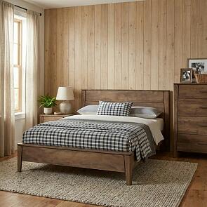 Кровать Мальта без обивки таксония 1400x2000, изголовье жесткое