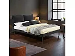 Кровать Fly велюр черный без П/М 1400x2000, изголовье мягкое