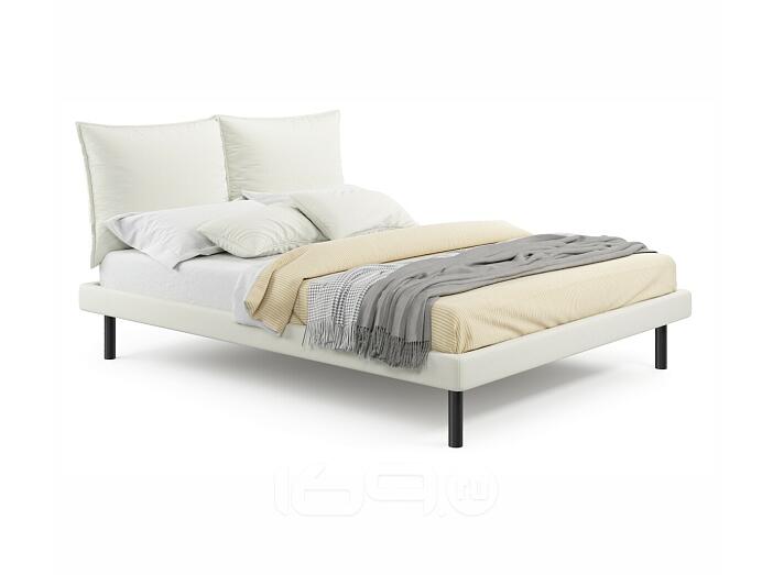 Кровать мягкая Fly 1600 бежевая с ортопедическим основанием