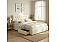 Кровать Verona велюр бежевый без П/М 1600x2000, изголовье мягкое