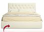 Кровать Verona велюр бежевый без П/М 1600x2000, ортопедическое основание, изголовье мягкое