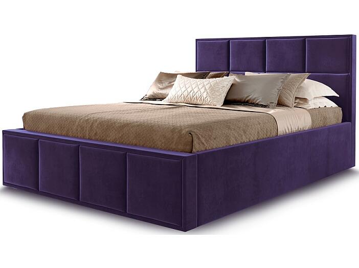 Кровать "Октавия" 140 Лана фиолетовый Вариант 3