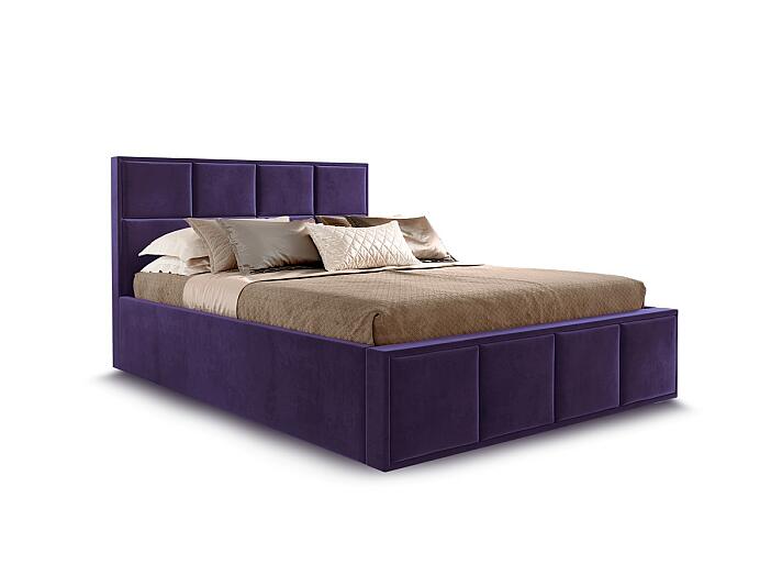 Кровать "Октавия" 160 Лана фиолетовый Вариант 3