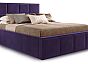 Кровать Октавия велюр фиолетовый 1800x2000, изголовье мягкое