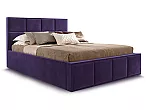 Кровать Октавия велюр фиолетовый 1800x2000, изголовье мягкое