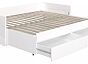 Кровать Сириус без обивки белый без П/М 900x2000, ортопедическое основание, изголовье жесткое