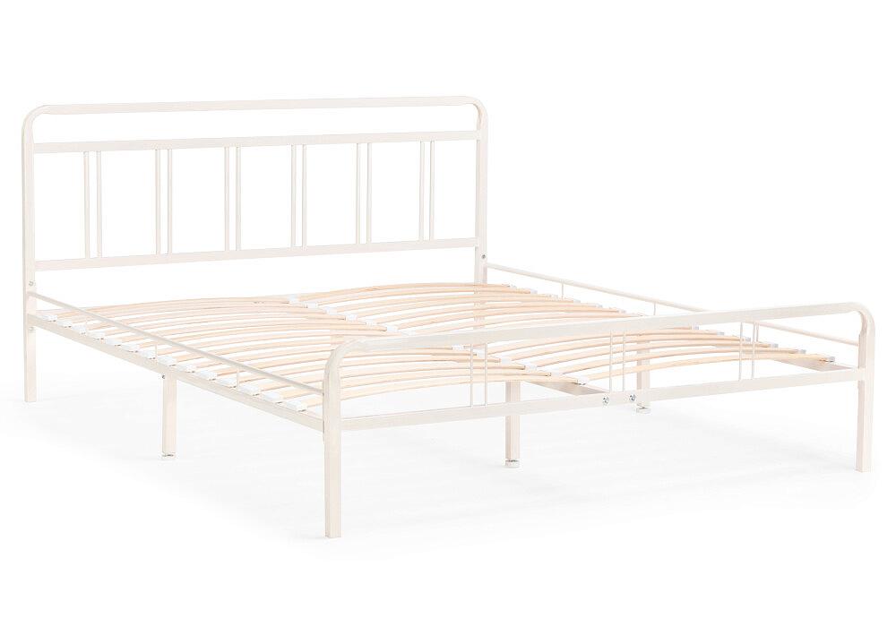 Кровать  Рейк 140х200 белая двуспальная кровать орион белый металл 140х200 см
