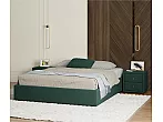 Кровать Base велюр изумруд без П/М 1600x2000, без изголовья