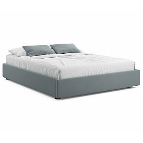 Кровать-софа мягкая без изголовья Base 1600 серая с ортопедическим основанием