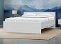 Кровать STERN без обивки белый без П/М 1600x2000, изголовье жесткое