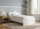 Кровать STERN без обивки белый без П/М 900x2000, изголовье жесткое