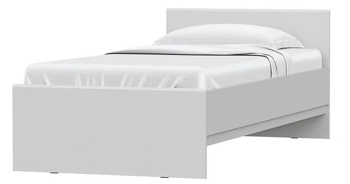 Кровать STERN 90х200 Белый двуспальная кровать кровать с мягким изголовьем агата белый экокожа 180х200 см