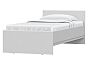 Кровать STERN без обивки белый без П/М 900x2000, изголовье жесткое