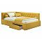 Кровать-тахта мягкая Afelia 1200 желтая c ящиками Кровать-тахта мягкая Afelia 1200 желтая c ящиками