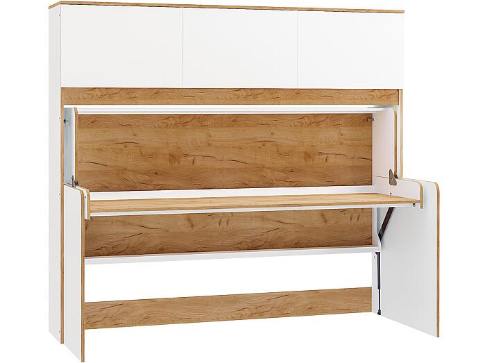 Кровать - трансформер Вуди 11.60 Белый премиум, Дуб золотой