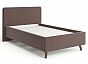 Кровать Ванесса велюр коричневый без П/М 1200x2000, изголовье мягкое