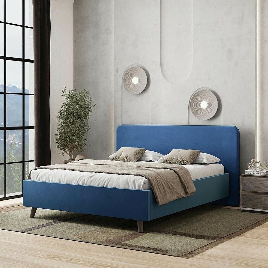 Кровать Ванесса 14 15 синий 21050₽