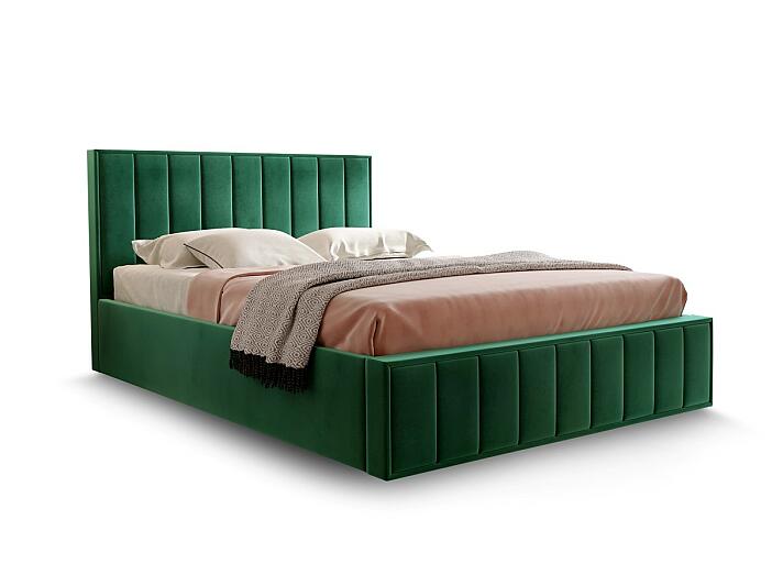 Кровать "Вена" 160 зеленый Вариант 1