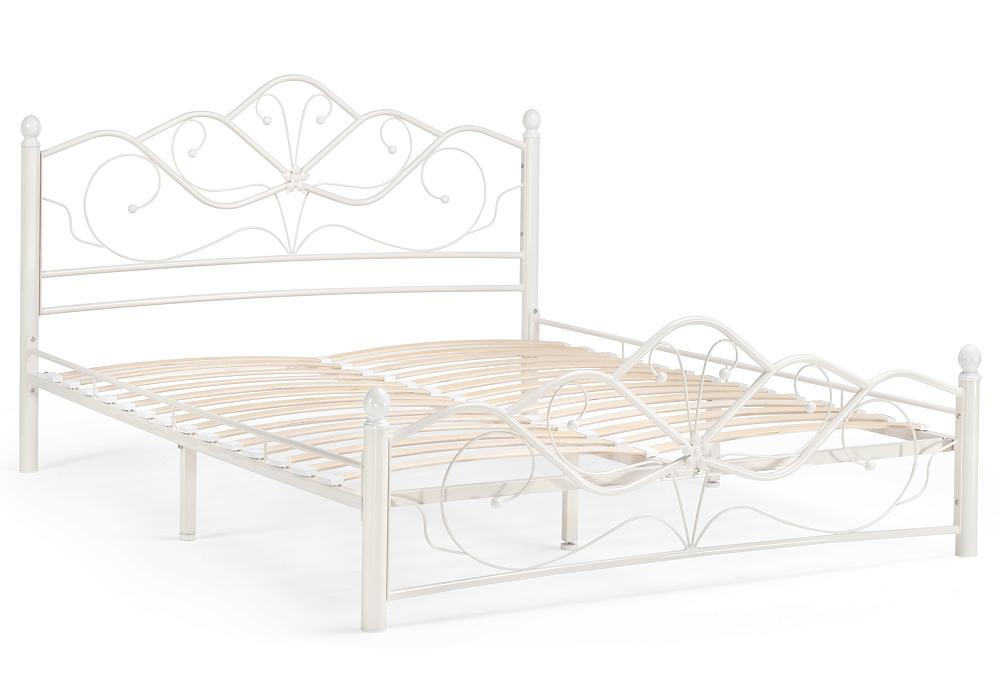 Кровать  Виктори 2 160х200 белая пленка для декора и флористики глянцевая белая однотонная