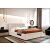 Кровать Женева велюр мора бежевый 1400x2000, изголовье мягкое