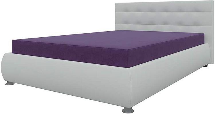 Диван-кровать тахта Рио Микровельвет Фиолетовый Экокожа Белый игрушка пластмассовая кровать мишка средняя 28 19 24см