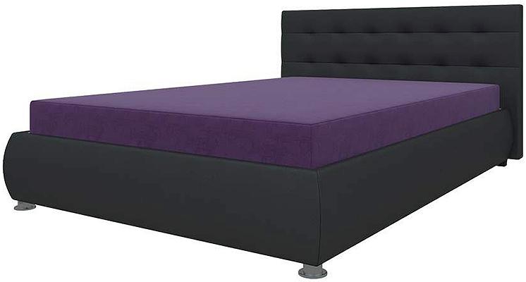 Диван-кровать тахта Рио Микровельвет Фиолетовый экокожа Черный односпальная кровать тахта colibri 80 серая с подъемным механизмом