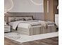 Кровать Фиеста без обивки кашемир/дуб крафт серый без П/М 1400x2000, изголовье жесткое