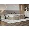 Кровать Фиеста без обивки кашемир/дуб крафт серый без П/М 1400x2000, изголовье жесткое