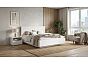 Кровать Марвэл без обивки браш вайт/белый без П/М 1600x2000, ортопедическое основание, изголовье жесткое
