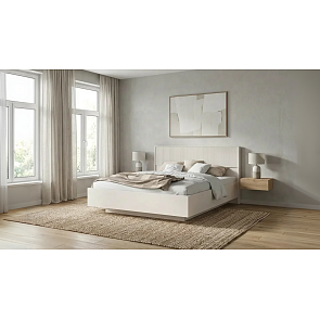 Кровать Марвэл без обивки кашемир/кашемир С П/М 1600x2000, ортопедическое основание, изголовье жесткое