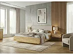 Кровать Марвэл без обивки мальта/дуб крафт С П/М 160x200, ортопедическое основание, изголовье жесткое